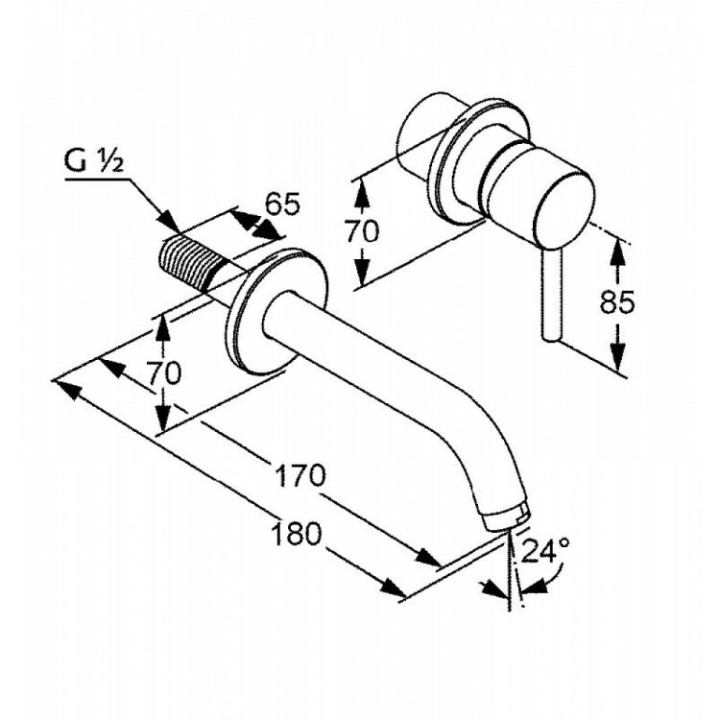 Kludi 382443976 смеситель для раковины BOZZ
