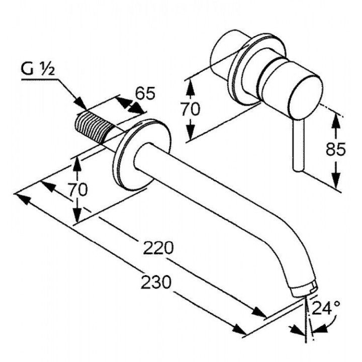 Kludi 382453976 смеситель для раковины BOZZ
