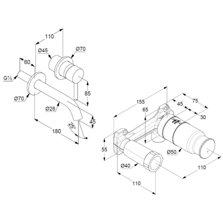 Kludi 382443976S смеситель BOZZ Matt Black