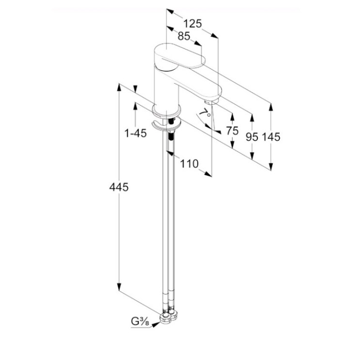 Kludi 322900575 X1 смеситель для раковины
