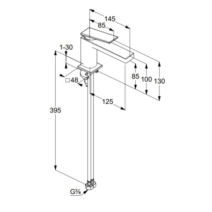 Kludi 542900575 Decus смеситель для раковины хром