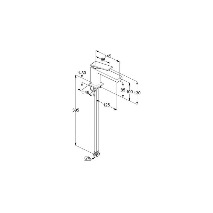 Kludi 54290N275 смеситель Decus 13 см Gun Metall