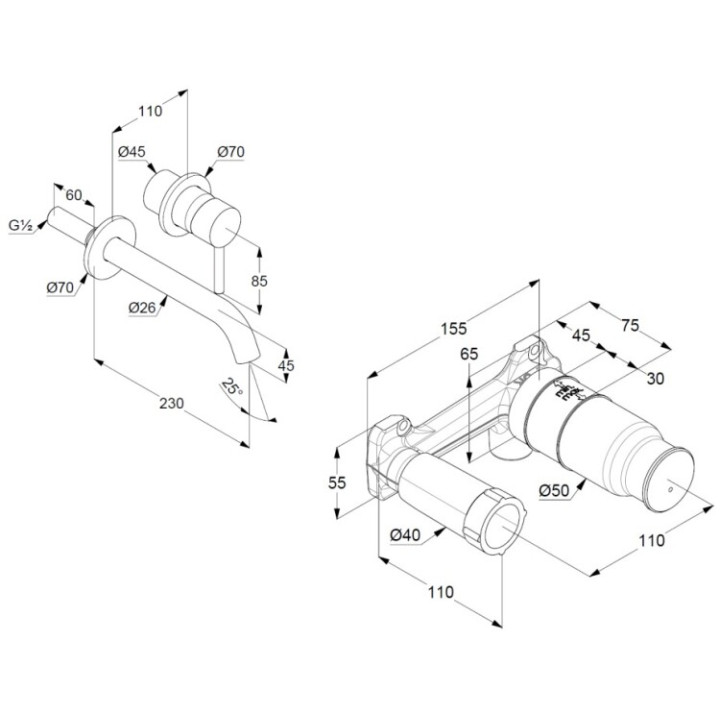 Kludi 382455376S смеситель для раковины