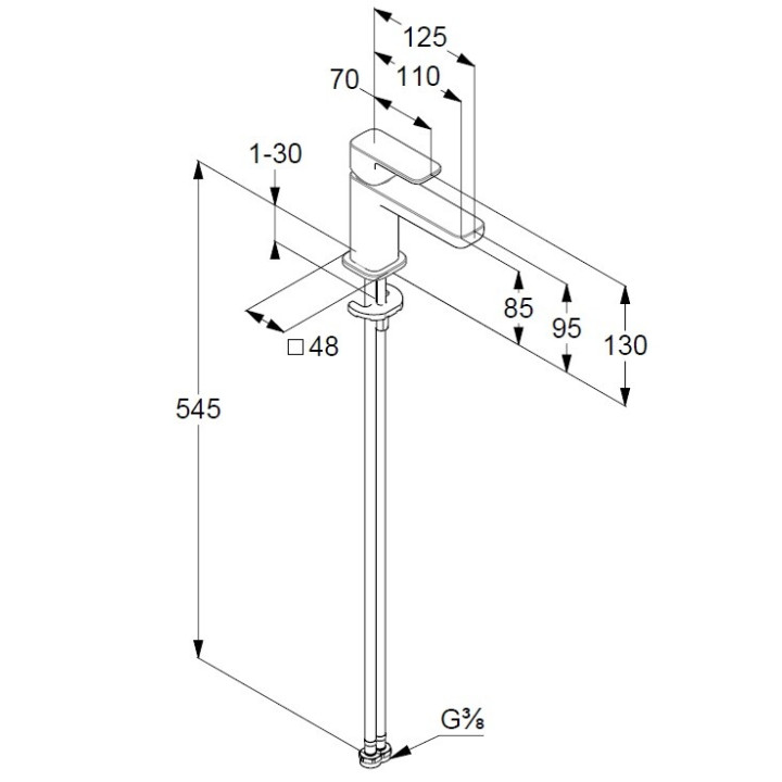 Kludi 422905375 Смеситель Renon для раковины
