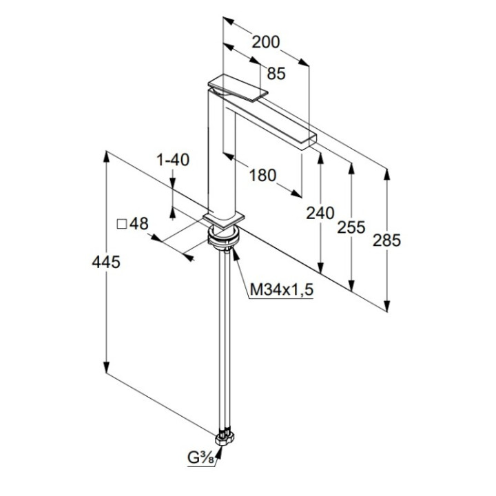 Kludi 54290N075 Decus смеситель для раковины
