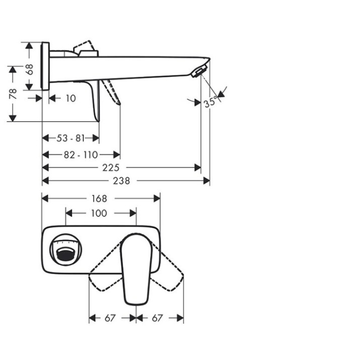 Hansgrohe 71734990 смеситель раковина Gold