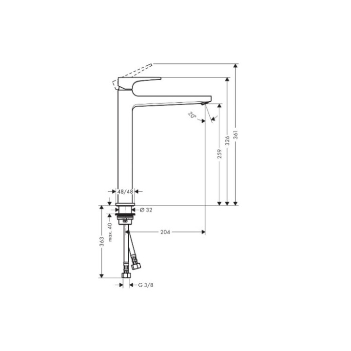 Hansgrohe 32512140 смеситель Metropol бронза