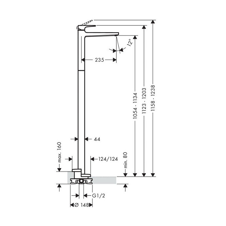 Hansgrohe 74530000 смеситель Metropol хром