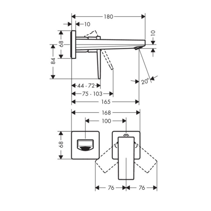 Hansgrohe 32525000 смеситель Metropol для раковины