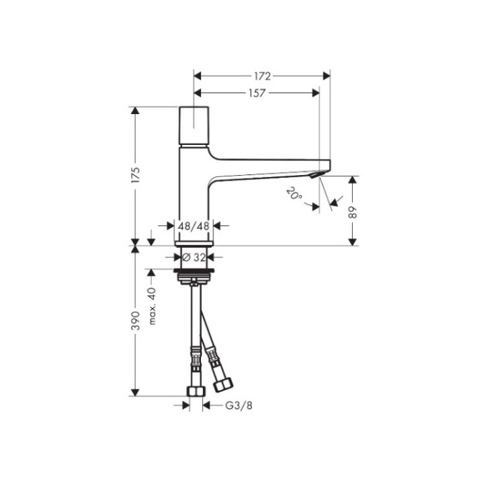 Hansgrohe 32570000 смеситель для раковины