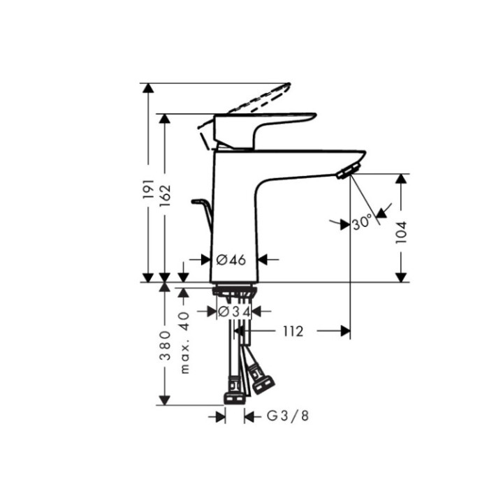 Hansgrohe 71710700 смеситель для раковины