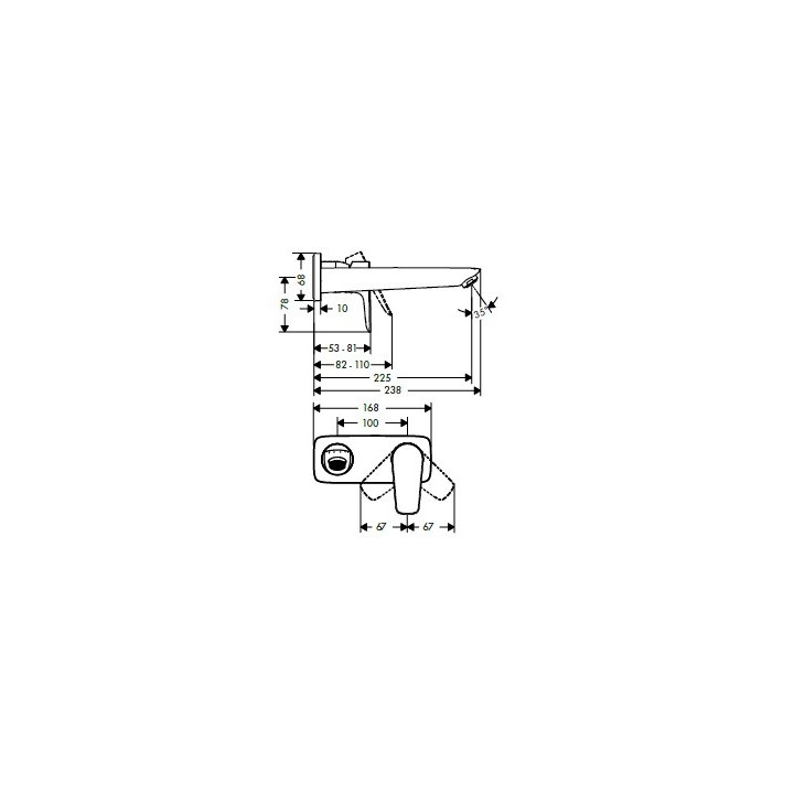 Hansgrohe 71734000 смеситель скрытый монтаж