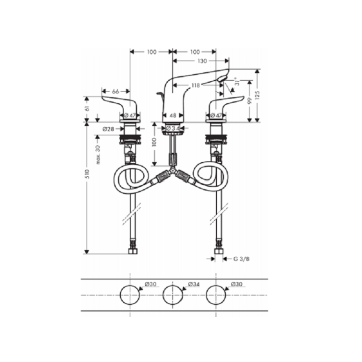 Hansgrohe 71140000 смеситель для раковины хром