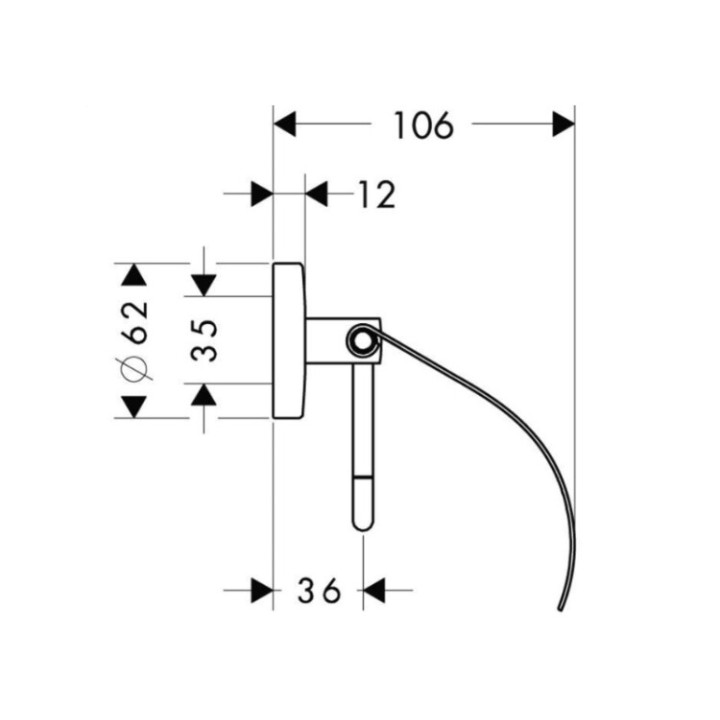 Hansgrohe 40523820 держатель бумаги Logis