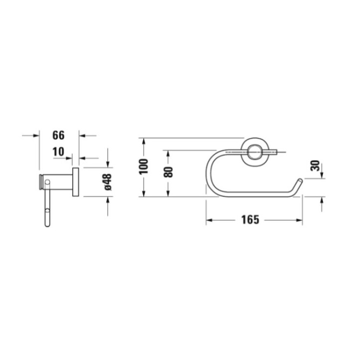 Duravit 0099261000 держатель бумаги D-Code