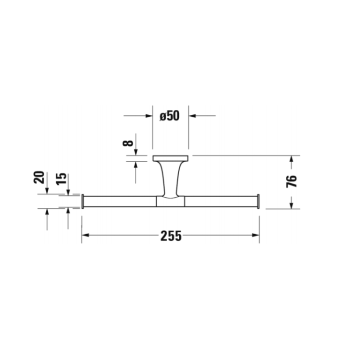 Duravit 0099384600 держатель бумаги, Matt Black