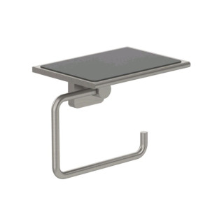 Kludi VELA S Бумагодержатель с полкой подвесной Brushed Nickel