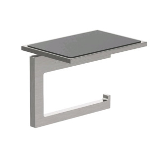 Kludi VELA C Бумагодержатель с полкой подвесной Brushed Nickel