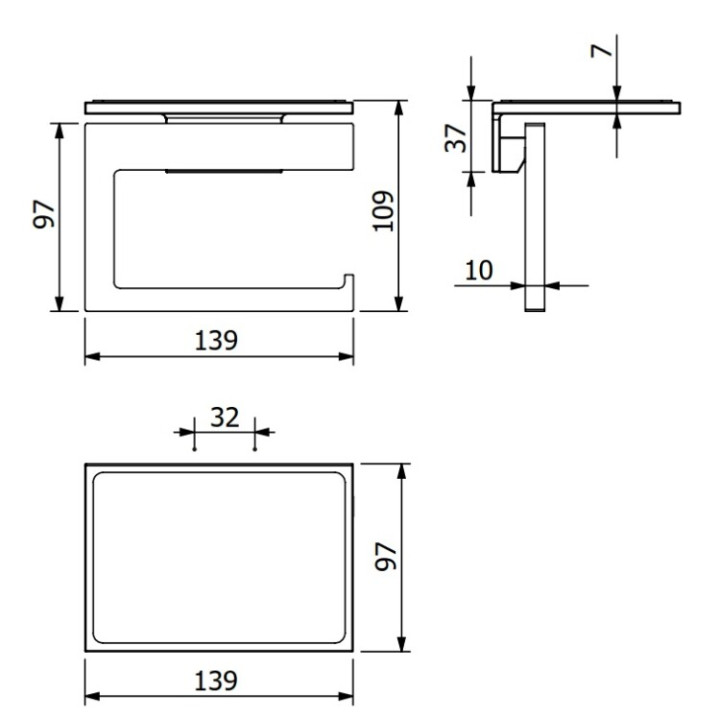 Kludi 31971N5 держатель бумаги Brushed Nickel