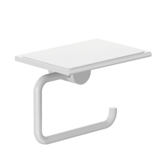 Kludi VELA R Бумагодержатель с полкой подвесной Matt White, Bianco Opaco