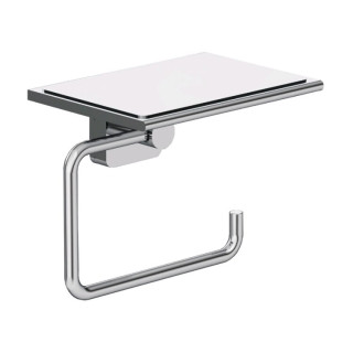 Kludi VELA S Бумагодержатель с полкой подвесной хром