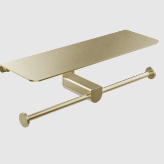 Gessi Rilievo Бумагодержатель подвесной Brushed Brass PVD