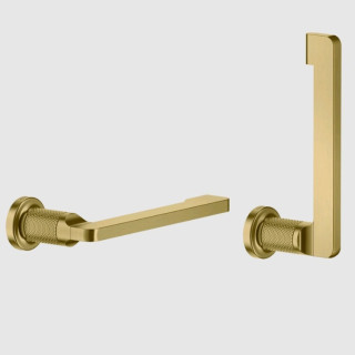 Gessi Inciso Бумагодержатель подвесной Brushed Gold PVD