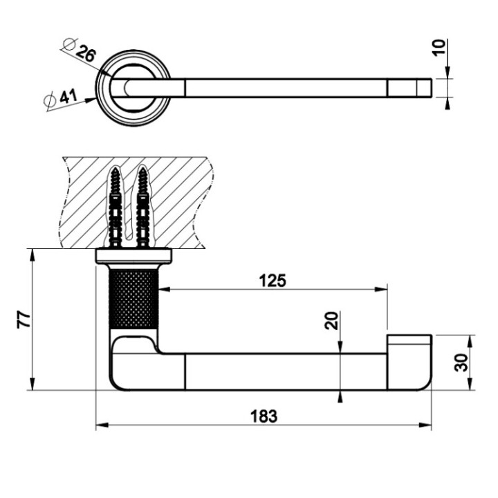 Gessi 58455#845 держатель бумаги Inciso бронза