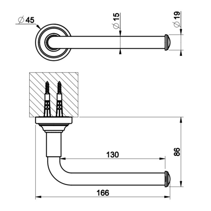 Бумагодержатель Gessi 65455#149 VENTI20 Finox