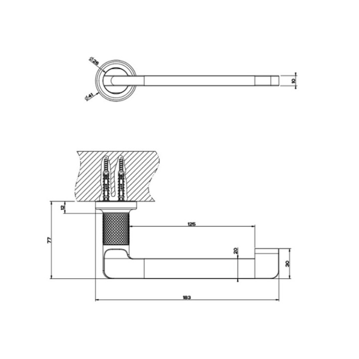 Gessi 58455#149 держатель бумаги Finox Brushed Nickel