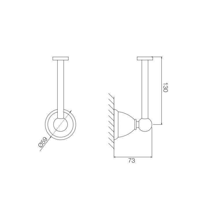 F6045/1OR держатель бумаги Fima Carlo Frattini