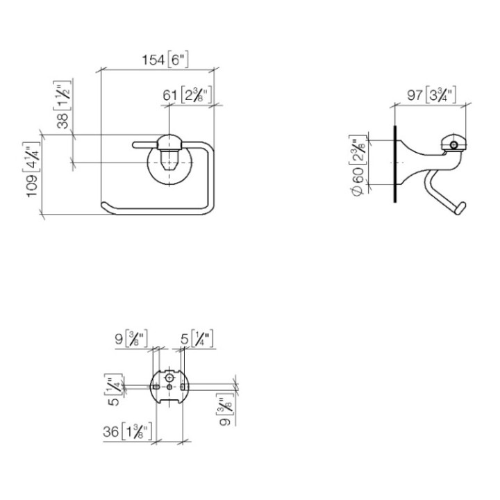 Dornbracht 8350036199 держатель бумаги, платина