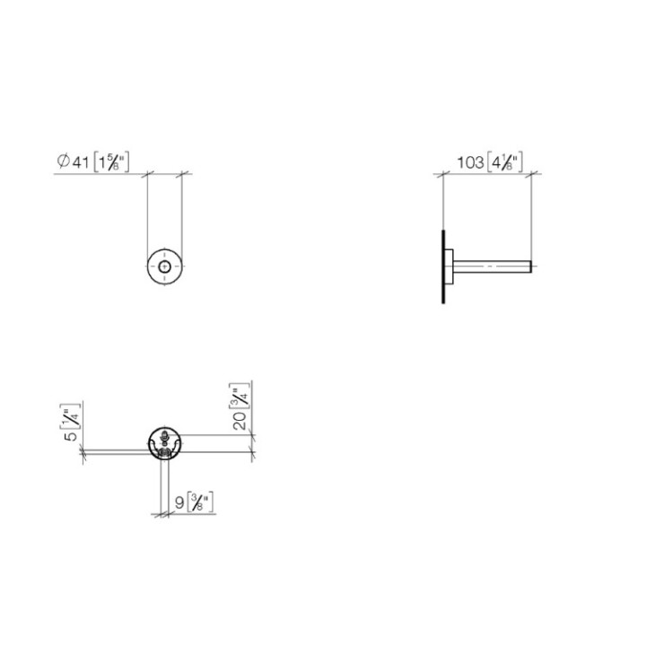 Dornbracht 8359097900 держатель рулона хром