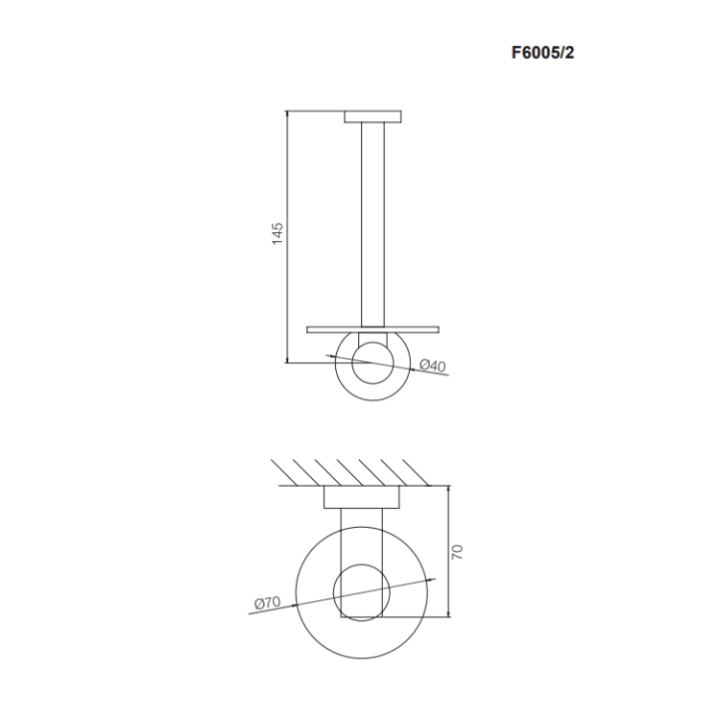 F6005/2ZS держатель рулона Fima Carlo Frattini