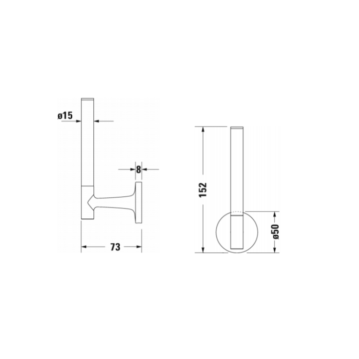 Duravit 0099391000 держатель рулона Starck T хром