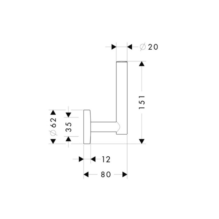 Hansgrohe 40517820 держатель запасного рулона