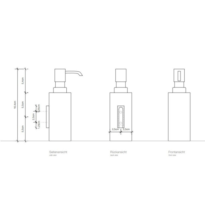 Decor Walther DW 0847500 дозатор хром настенный