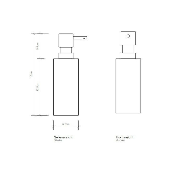 Decor Walther 0521259 дозатор Dark Metal Matt