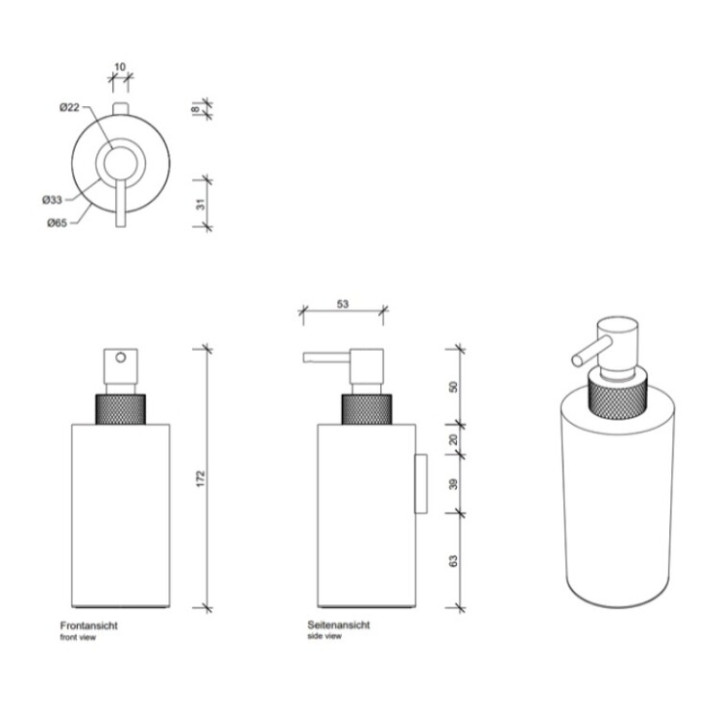 Decor Walther 0856000 дозатор настенный хром