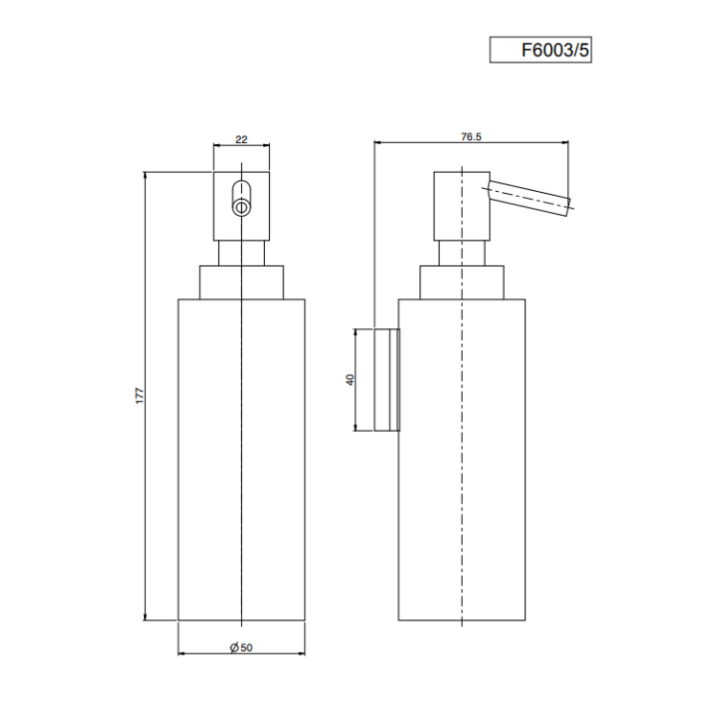 F6003/5OS дозатор Fima Carlo Frattini Accessori