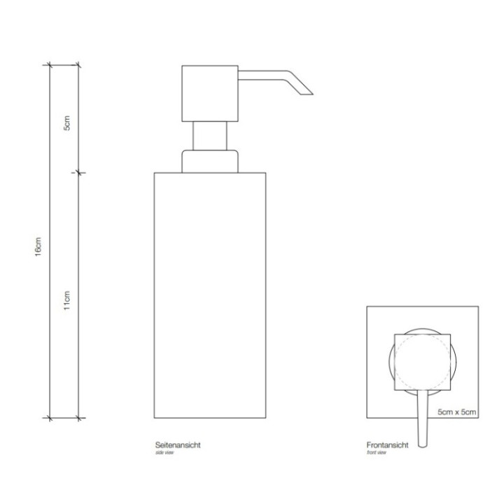 Decor Walther 0839760 дозатор черный матовый