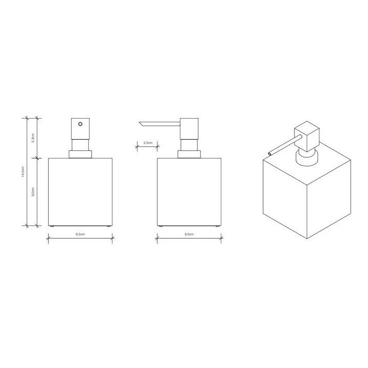 Decor Walther 0825050 дозатор настольный белый