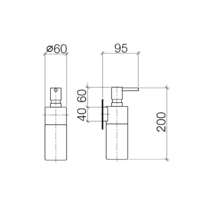 Dornbracht 8343597047 настенный дозатор Champagne