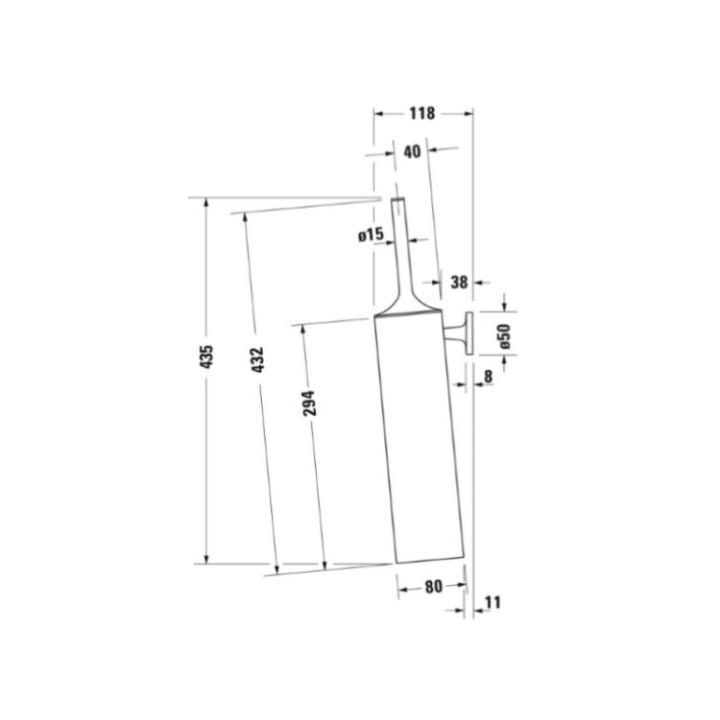 Duravit 0099464600 Starck T ёршик Matt Black