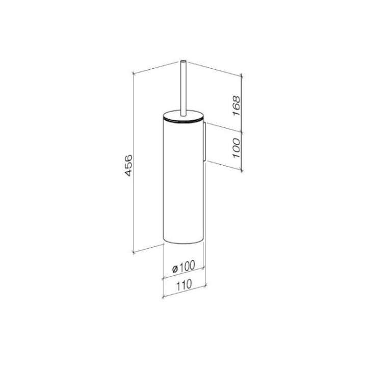 Dornbracht 8391097906 ёршик настенный платина