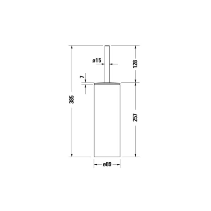 Duravit 0099281000 ёршик напольный хром