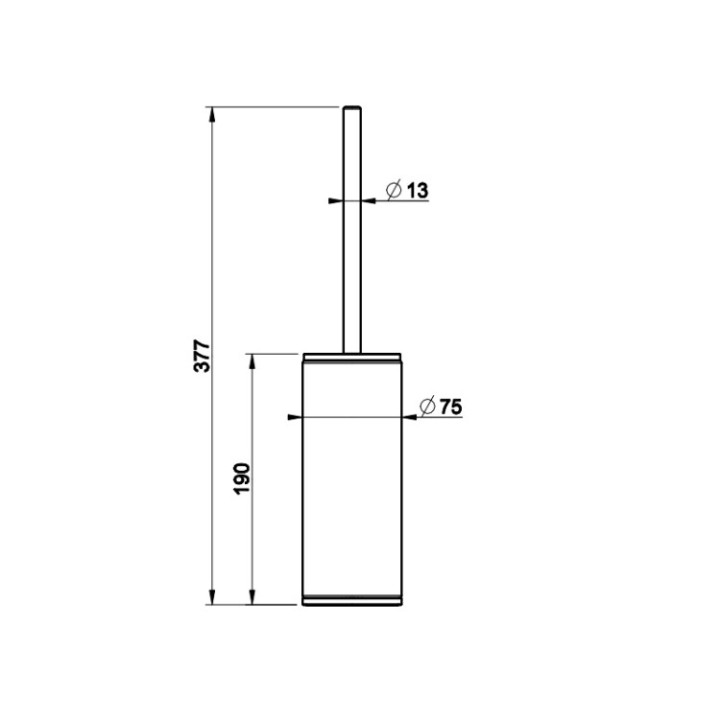 Gessi 58543#708 ёршик напольный медь Inciso