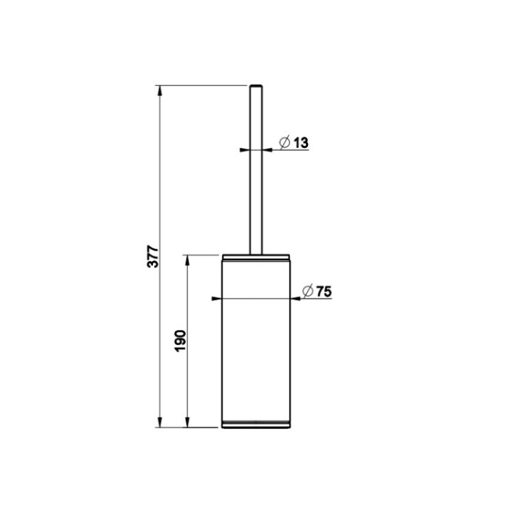 Ёршик Gessi 58543#727 VENTI20 напольный латунь