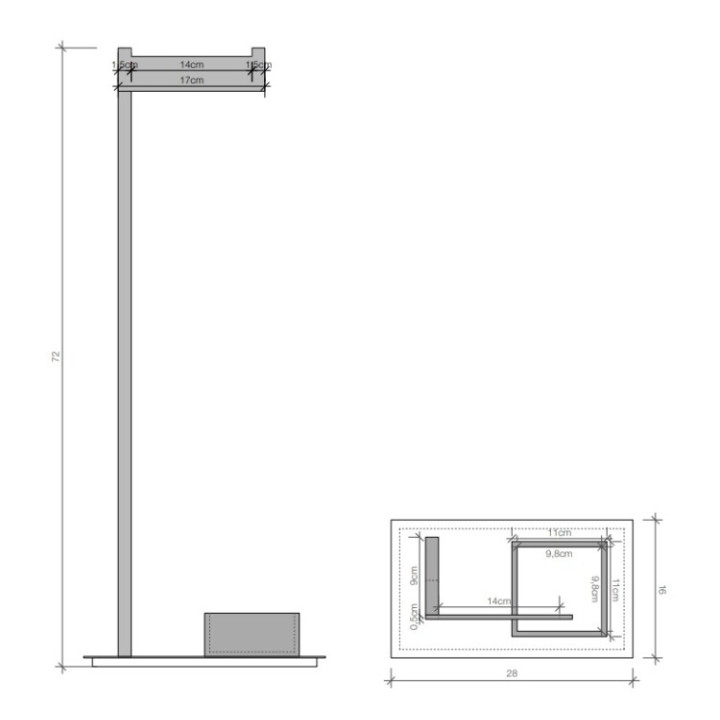 Decor Walther 0591300 ёршик напольный хром