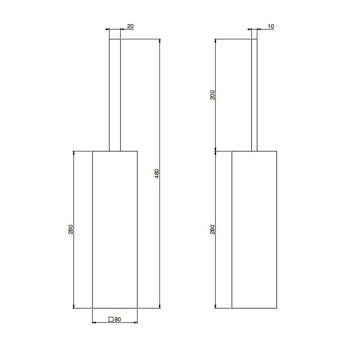 F6026/3OS ёршик напольный Fima Carlo Frattini